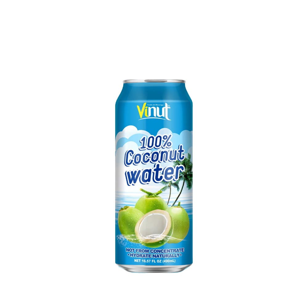 VINUT Agua de Coco 100%, Lata, 16.57 fl oz 490 mL
