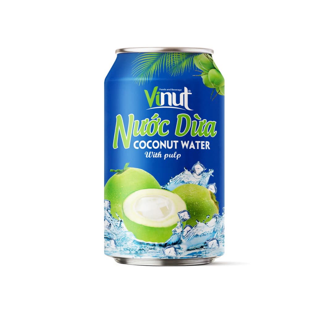 VINUT Agua de Coco con Pulpa, Lata, 11.1 fl oz 330 mL