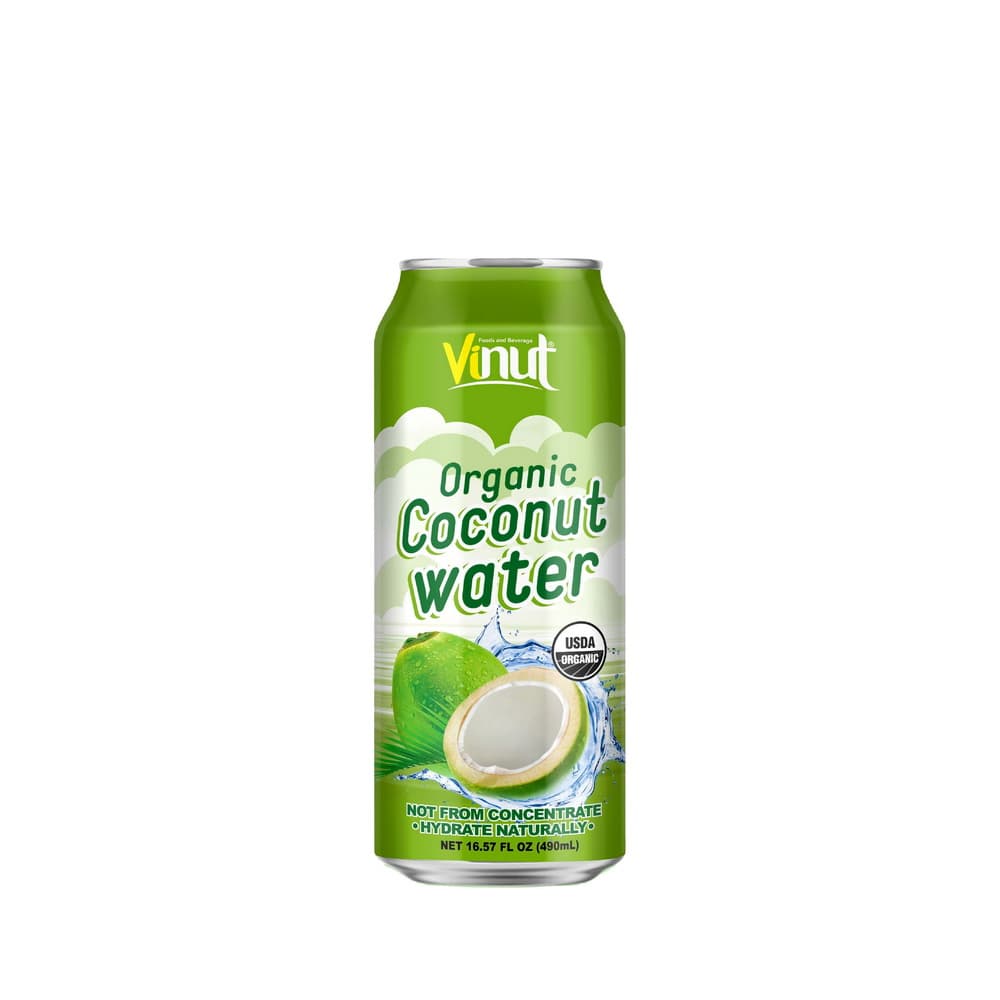 VINUT Agua de Coco Orgánica, Lata, 16.57 fl oz 490 mL
